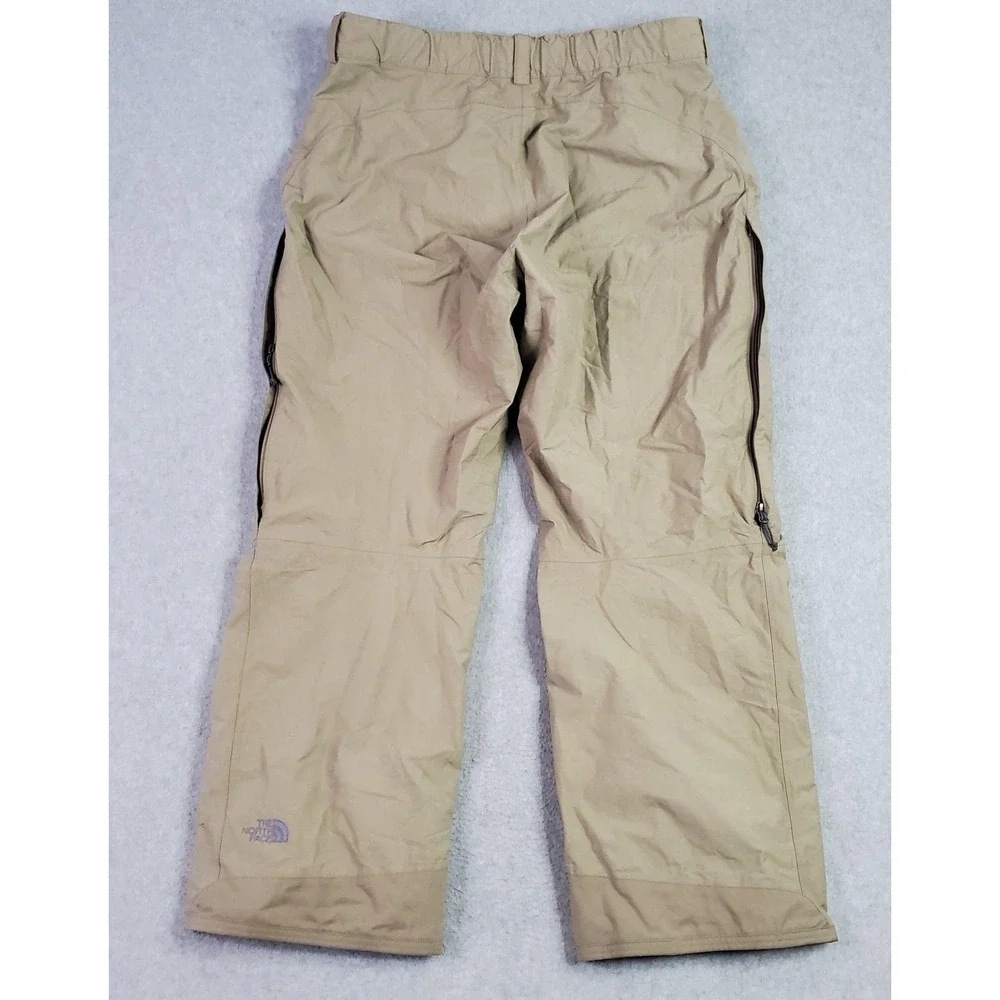 The North Face Snow Pants Mens 38,x32 Beige HyVent Waterproof Zip Vents Ski